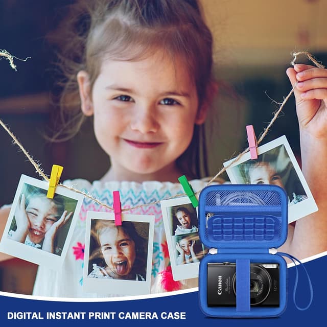 Thumbnail 6 de Canboc Carrying Case (Case Only) for Canon IXUS 185/285 and Sony DSC-W830/W800 digital cameras — blue mesh pocket