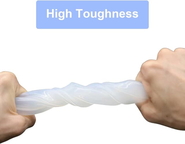 Detalle de iMeistek Silikonschläuche 5 mm Innendurchmesser × 7 mm Außendurchmesser (1 m) – transparenter Silikonschlauch in Lebensmittelqualität