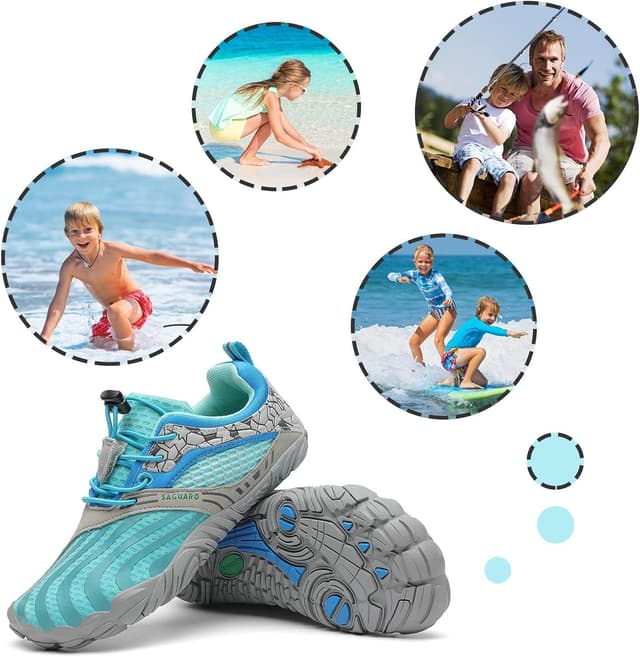 Thumbnail 6 de Saguaro Scarpe Barefoot minimaliste per bambini e ragazzi da outdoor e indoor (cielo blu) Gr.36