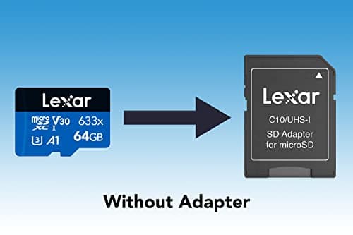 Detalle 2 de Lexar 633x microSDXC 64GB UHS-I (LMS0633064G-BNNAA) hasta 100 MB/s, A1 y V30
