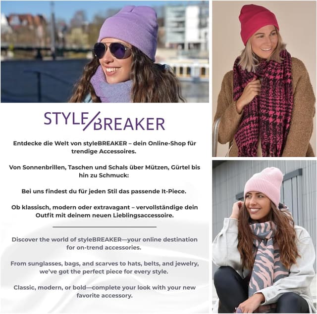 Thumbnail 5 de styleBREAKER Gorro Unisex longbeanie 24 cm