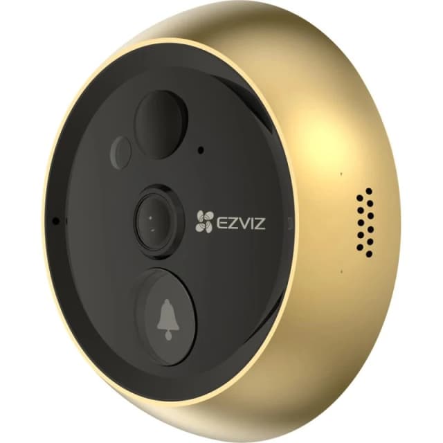 Detalle de EZVIZ DP2C Mirilla digital WiFi FullHD dorado