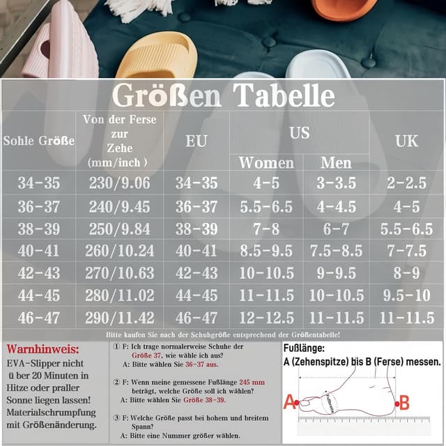 Detalle de Sumvov Cozyslides Damen Schlappen 100% EVA