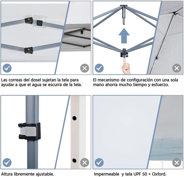Thumbnail 5 de Yaheetech Carpa Plegable 3x3m Cenador