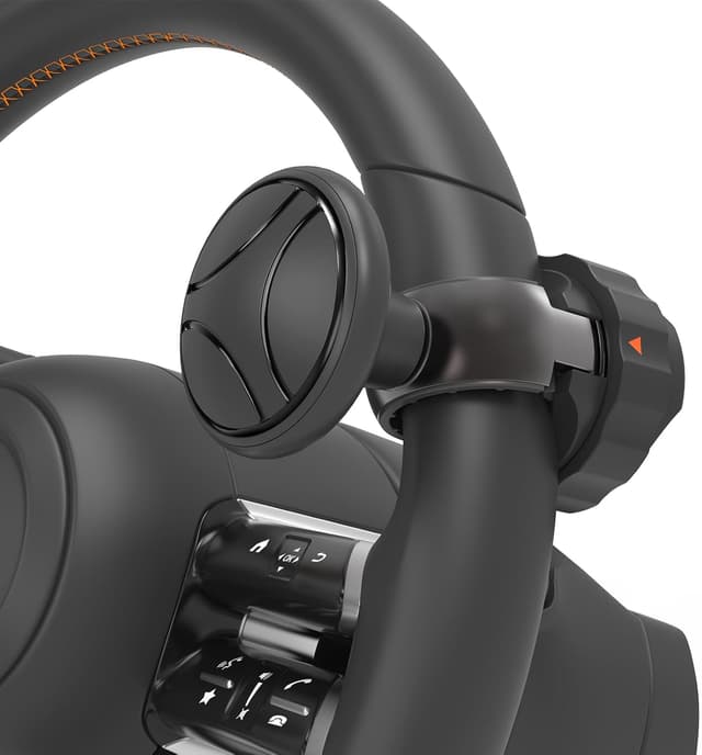 Detalle de Tool-Free Steering Wheel Knob (Suicide Knob) for 3.45–4.9" Steering Wheel with Metal Bearing, Black