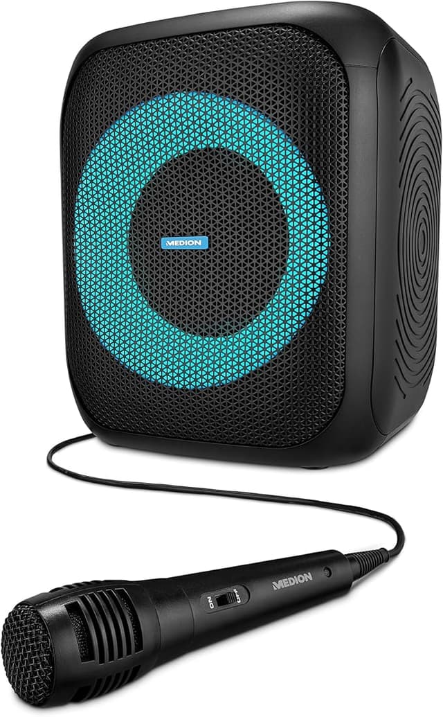 Detalle de MEDION S61991 Bluetooth Speaker con Luz, USB y Micrófono 🎉