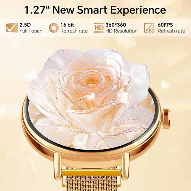 Detalle 1 de Fitness tracker smartwatch for women 1.27