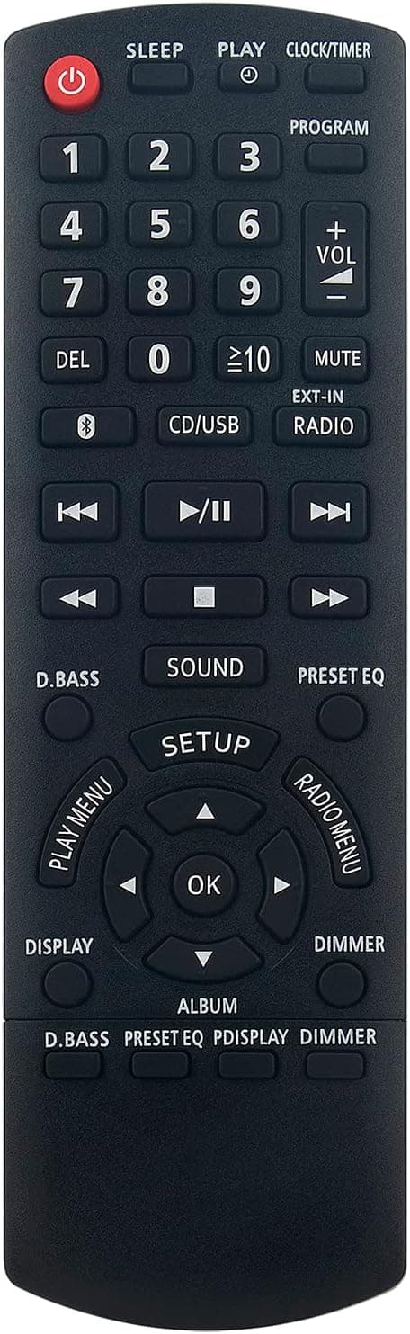 Detalle de VINABTY N2QAYB001101 replacement remote control
