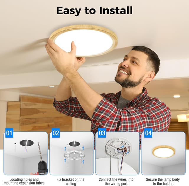 Thumbnail 6 de Peasur LED Deckenlampe 2er Set 18 W