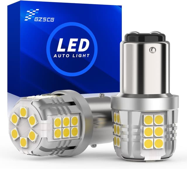 Detalle de GZ5CG P21/5W 1157 BAY15D LED bulbs (12V) with 3030 30 SMD, 1500LM and 6500K – for brake, reverse and DRL