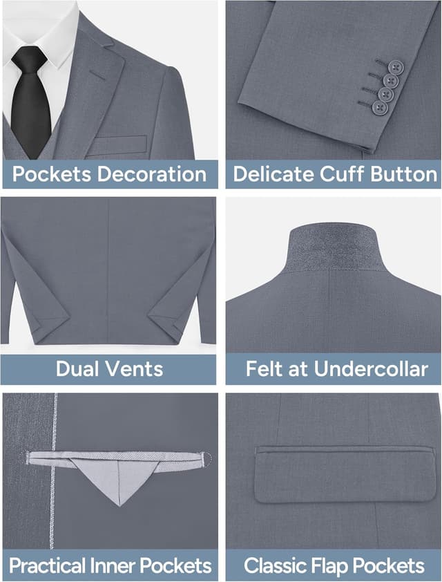 Thumbnail 3 de Gentle Season Stretch Slim Fit Suit 👔