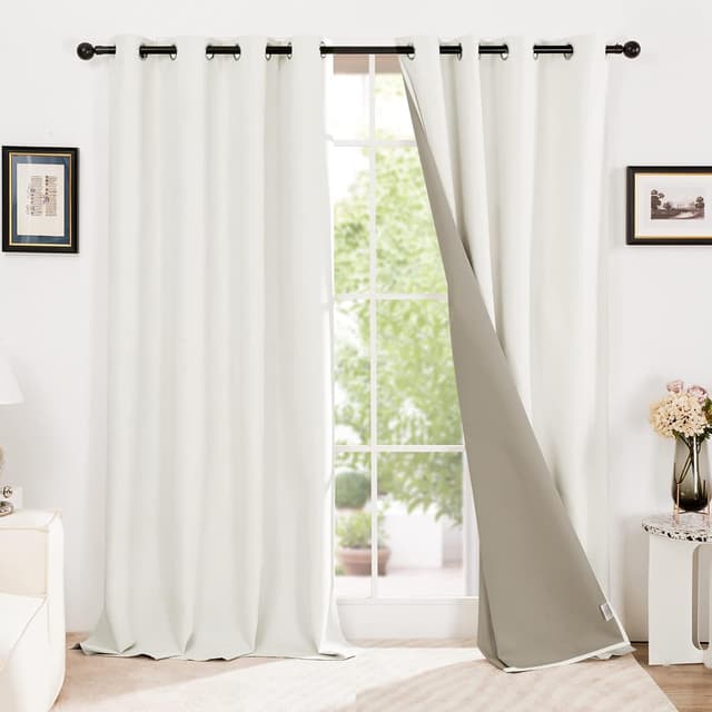 Thumbnail 6 de Deconovo blackout curtains 100% faux linen