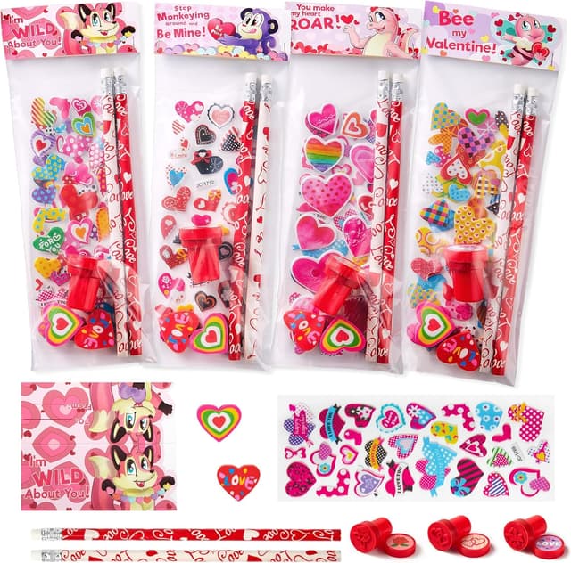 Detalle de JOYIN 28-Piece Valentine's Stationery Set ✏