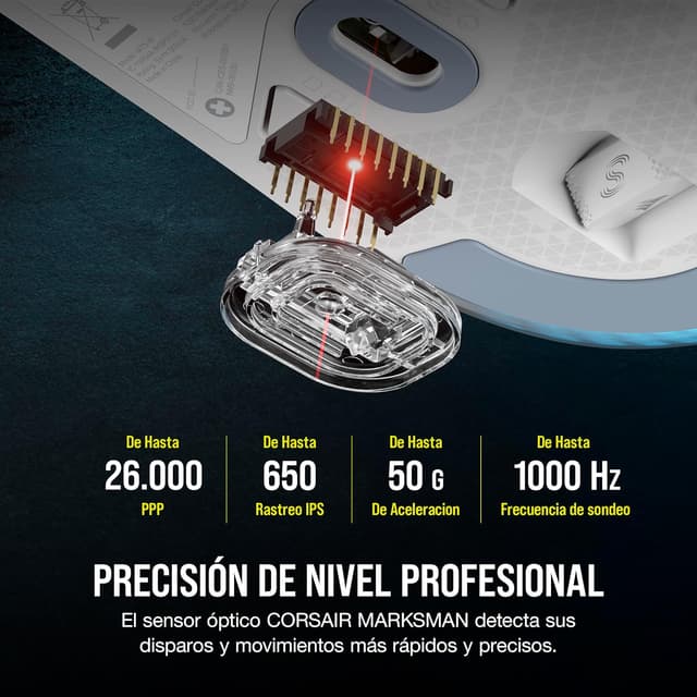 Thumbnail 2 de Corsair M75 Wireless RGB Ratón Ligero para Juegos