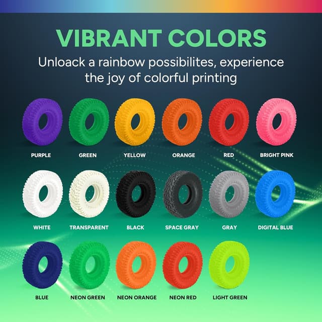 Thumbnail 4 de Overture TPU Filament 1.75mm 95A Purple 1kg spool