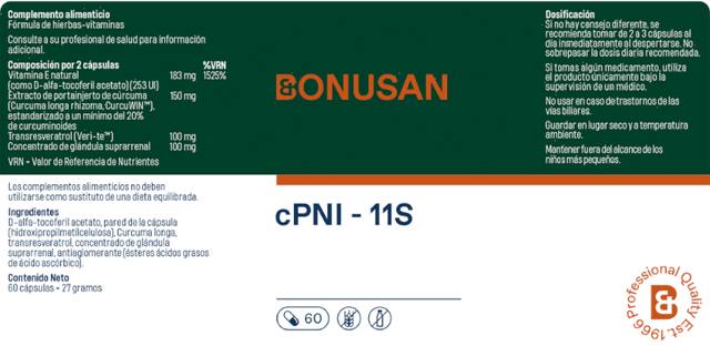 Thumbnail 1 de Bonusan cPNI - 11S 60 Cápsulas 💊 Nutrición Esencial
