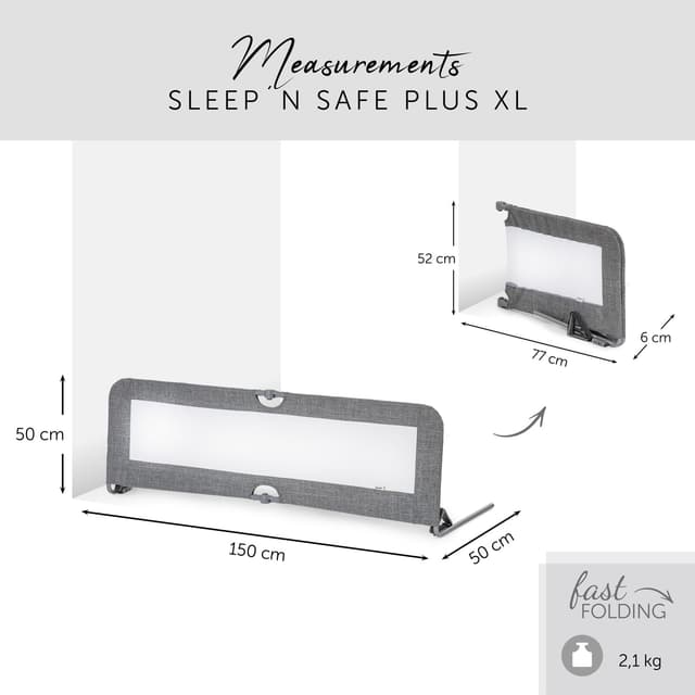 Thumbnail 2 de hauck Sleep N Safe Plus XL 150×50 cm
