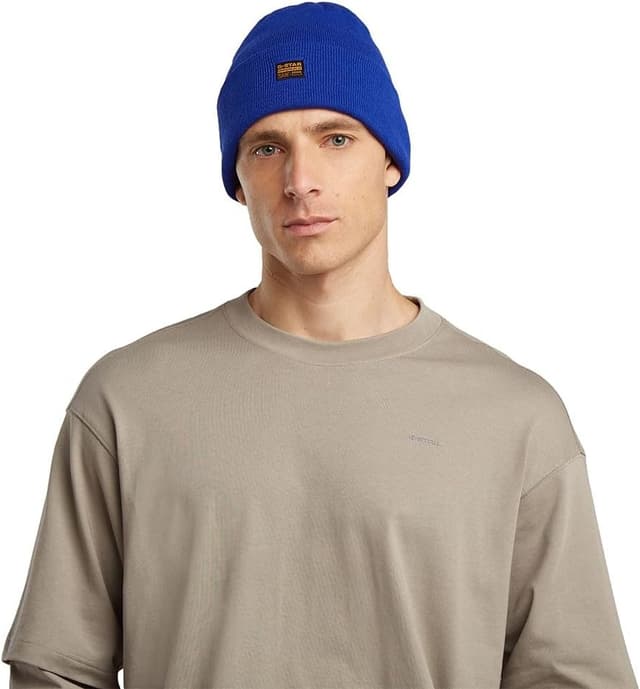 Detalle 2 de G-STAR Herren Effo Long Beanie – langes Strickmützchen mit G-Star-Logo
