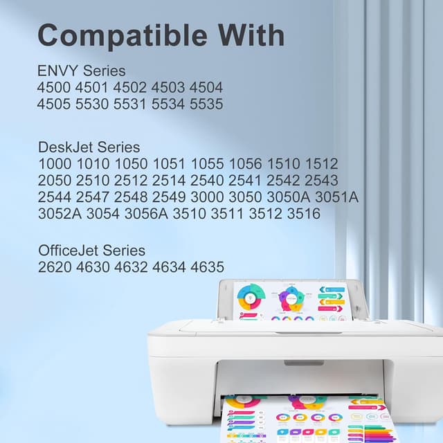 Detalle de TEINO 61XL Black Ink Cartridge Replacement (2-Pack) for HP Ink 61 / 61XL