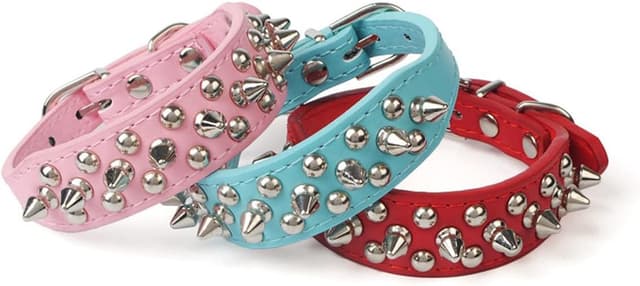 Thumbnail 4 de Spiked Dog Collar Pink S