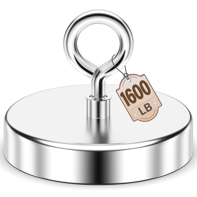 Thumbnail 6 de Fishing Magnets 90 KG (200 LB) Pulling Force Neodymium Magnet with Lifting Eye-Bolt (1.76 inch diameter)