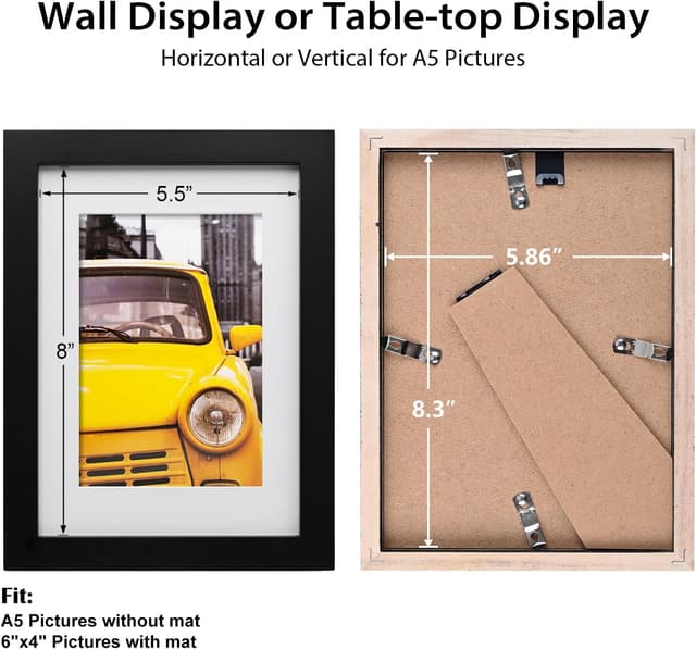 Thumbnail 5 de A5 Picture Frame 14.8x21cm Solid Wood