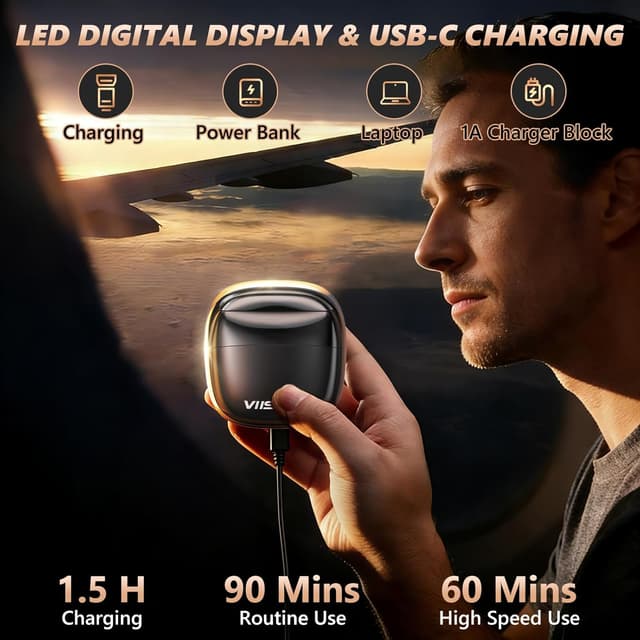 Detalle 2 de VIISHARE Electric Foil Shaver 90min