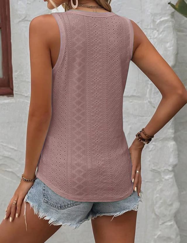 Detalle 1 de Tank Top Damen V-Ausschnitt von DUOEASE