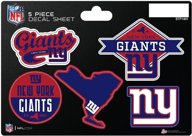 Thumbnail 6 de Rico Industries NFL 5-Pc Sticker Sheet (Die-Cut Decals)