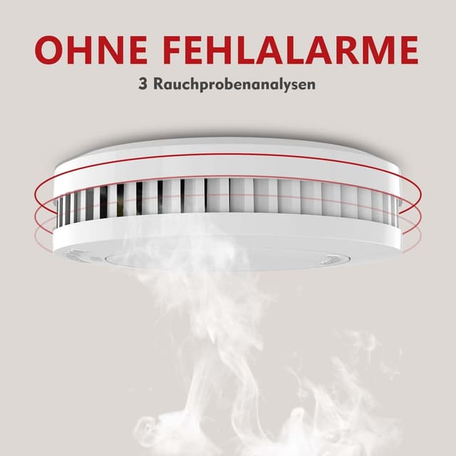 Detalle 2 de RUNIDUR 5er Rauchmelder Set 10 Jahren Batterie