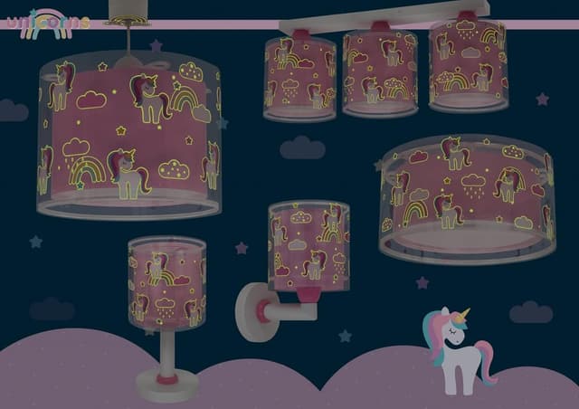 Thumbnail 6 de Dalber lámpara de techo unicornio infantil
