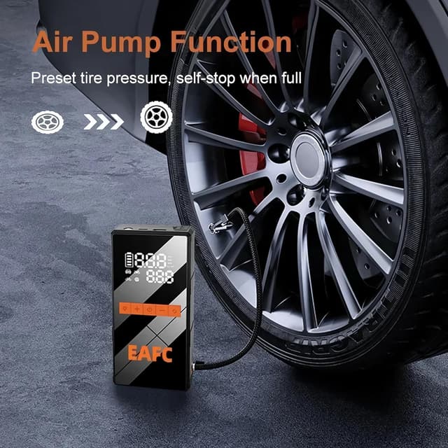 Thumbnail 2 de 20000mAh Car Jump Starter with 150PSI Air Compressor