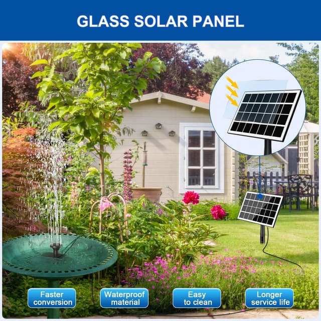 Thumbnail 3 de SZMP Solar Springbrunnen 3.5W Glas Panel