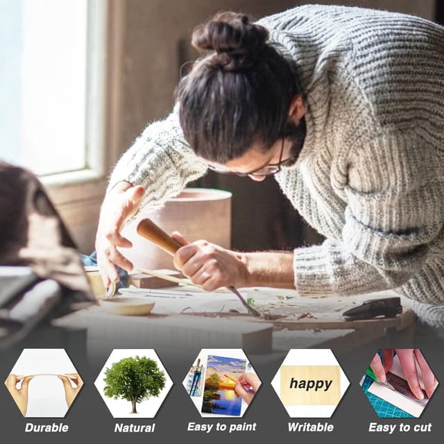 Detalle de OWLKELA Compensato 400x300 mm 2 mm 🪵