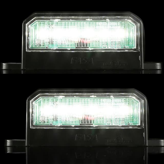 Detalle de ETUKER 2x LED Number Plate Lights (12v/24v) for Trailers – E-approved