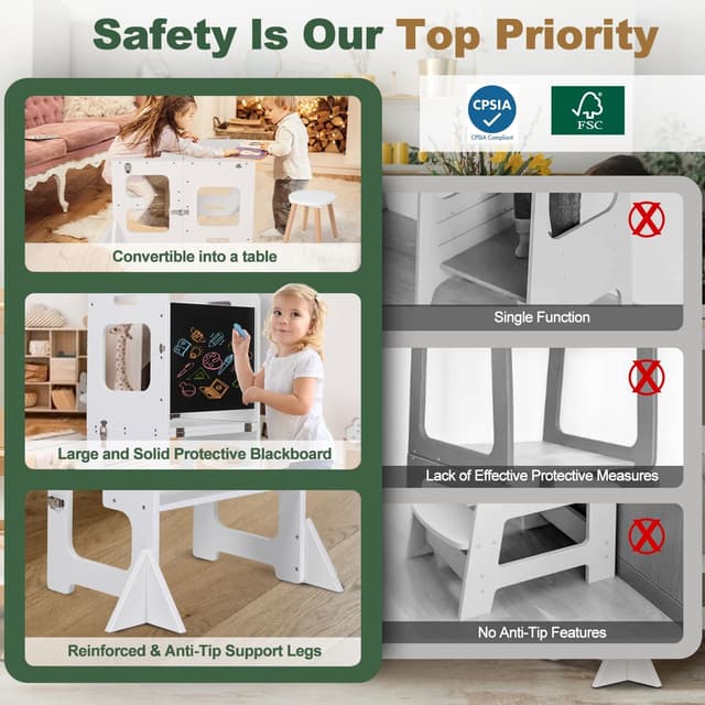 Thumbnail 5 de labebe Torre montessoriana 3‑in‑1 per bambini