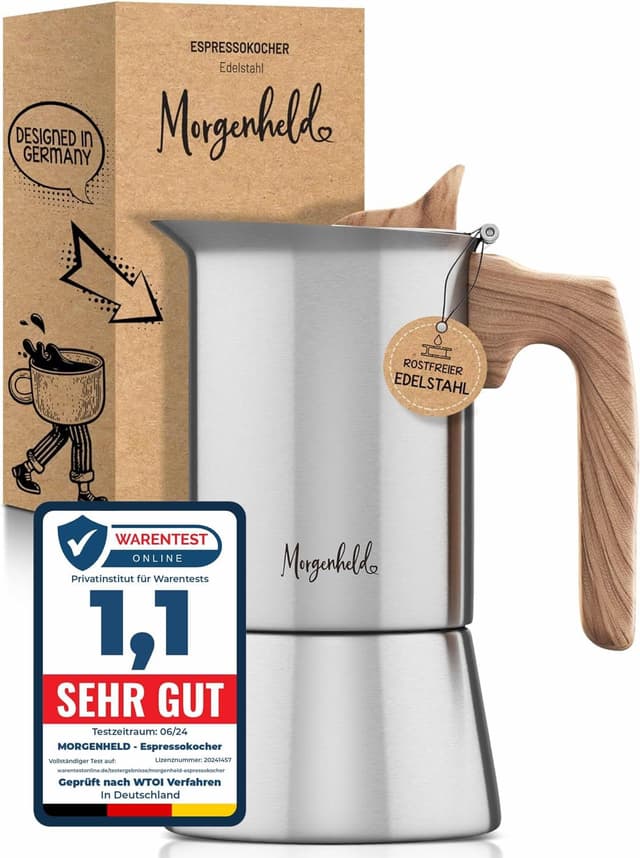 Imagen de Morgenheld STYLE Premium Espressokocher 4 Tassen en OfertitasTOP