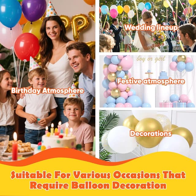 Thumbnail 6 de Kedixiest 50PCS Balloon Sticks with Cups (32cm) – White reusable balloon holders for party displays