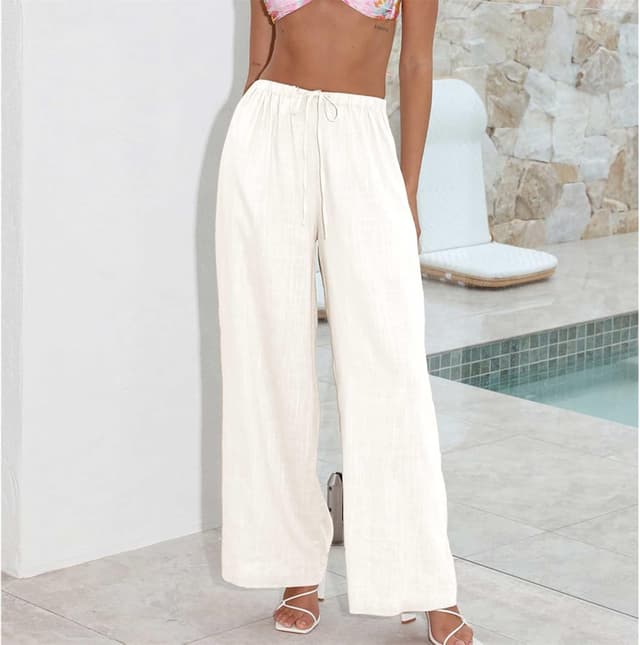 Thumbnail 1 de Duyang Cotton Linen Palazzo Pants