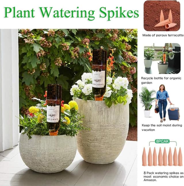 Detalle de JQTOP self watering spikes for plants