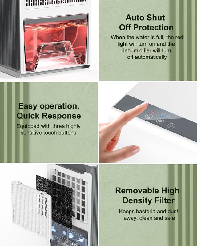 Thumbnail 5 de Portable Dehumidifier 750ML for Bedroom