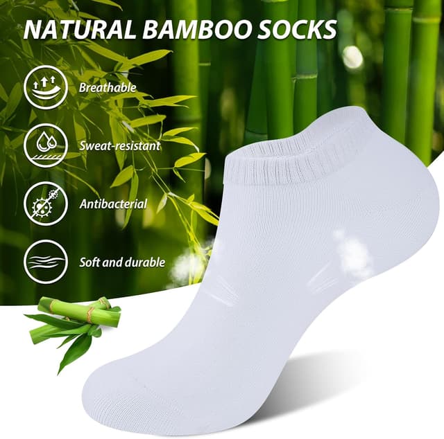 Detalle 2 de Bamboo trainer socks 10 pairs for comfort