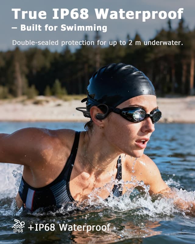 Detalle de VLOP Bone Conduction Swim Headphones IP68