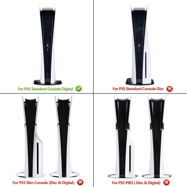 Detalle de playvital Full Set Skin Decal for PS5 Digital Edition (Shadow Assassin) – console, controller & more