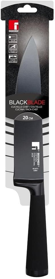 Detalle 1 de BERGNER Black Blade Cuchillo Chef de Acero Inoxidable🗡
