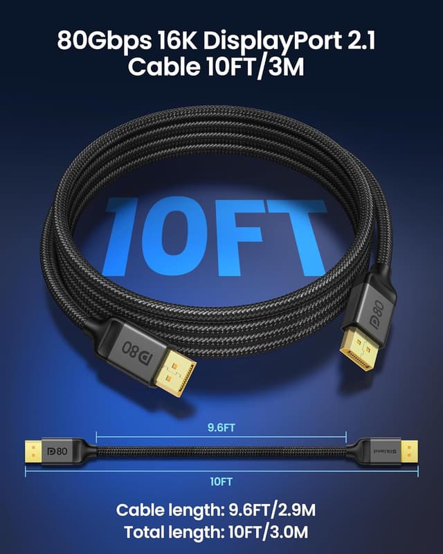 Thumbnail 4 de Silkland 80Gbps DisplayPort Cable