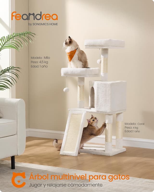 Thumbnail 1 de Feandrea PCT141W02 árbol para gatos 115 cm