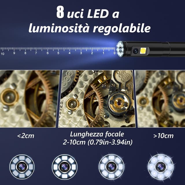 Detalle 2 de Ennovor Endoscopio smartphone 1920P HD