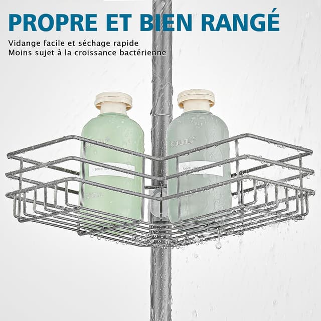 Thumbnail 4 de FIISAYL Étagère Douche Télescopique 85–325 cm