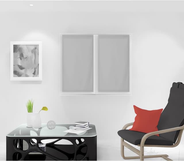 Thumbnail 6 de Brise bise Soleil d'ocre Dolly Paire 45 x 160 cm en blanc en polyester